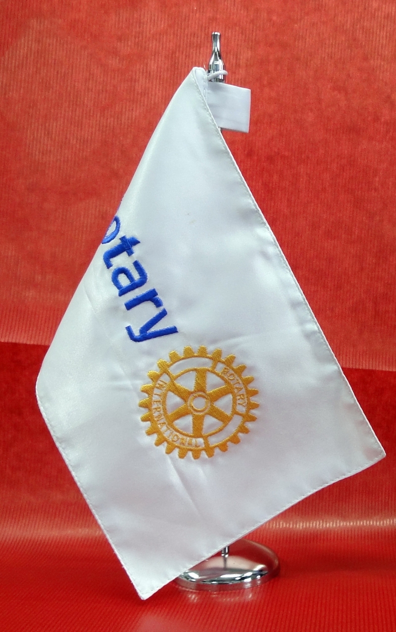 Producto Bandera sobremesa blanca escudo nuevo Rotary